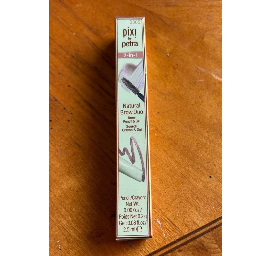 Pixi by Petra Natural Brow Duo 2-in-1 Pencil & Gel Natural Brown Waterproof 0305